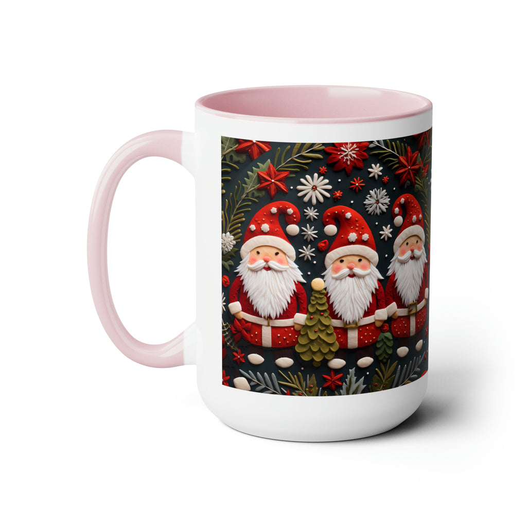 Two-Tone Coffee Mugs, 15oz