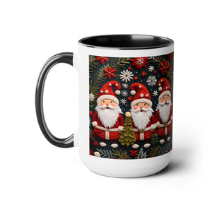 Two-Tone Coffee Mugs, 15oz