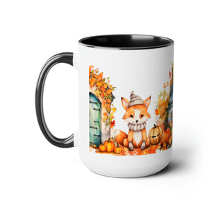 Two-Tone Coffee Mugs, 15oz